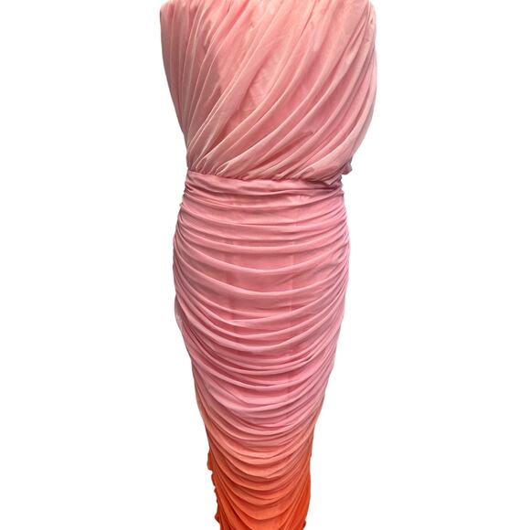 House of CB Sapphire Ombre Gathered Maxi Dress - Picture 7 of 10